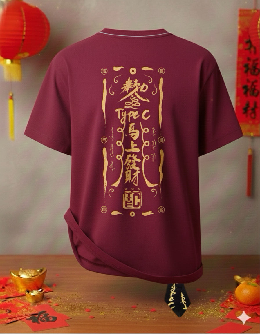 [配套] TYPE C 馬上發財 TEE｜TYPE C Horse Year Get Rich Tee